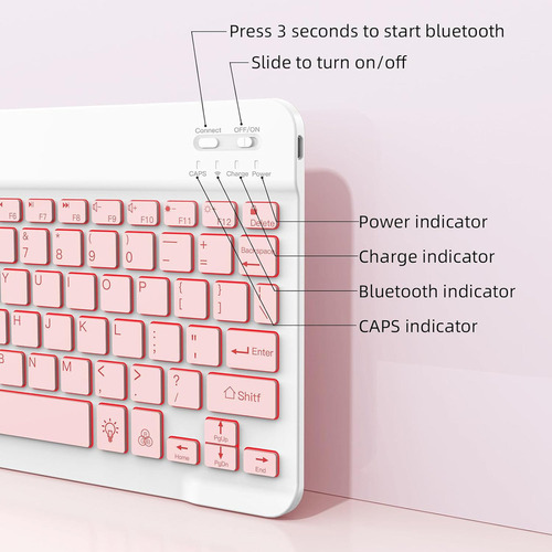 Funda C/teclado Ratón Lápiz For Galaxy Tab S6 Lite 10.4'' Ñ