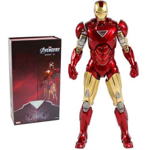 Boneco Iron Man Vingadores Avenger Original Zd Toys Mark Vi