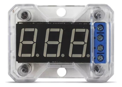 Voltímetro Vex-1 Banda Medidor Digital Expert Led Azul Autom