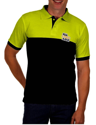 3 Camiseta Polo + 3 Careca Bordada Logomarca Uniforme Luxo