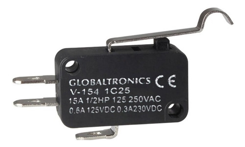 Microswitch V-154 (5 Pzas)  Interruptor On/off 15a 250v Ip65