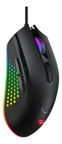 Mouse Gamer Havit Hv-ms814 7000 Dpi Programável Rgb Preto