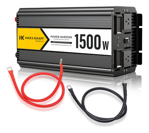 Inversor Conversor 24v 220v 1500w Pico 3000w Onda Pura Usb