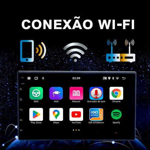 Central Multimidia Android Compativel Com Polo 2024 Cplay 9p