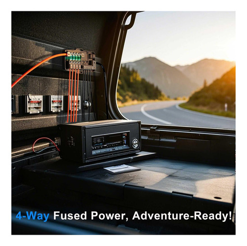 Bloque De Distribución De Fusibles Audio Para Automóvil Para