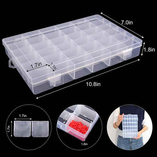Caja De Almacenamiento De Hilo Con Compartimentos, 24