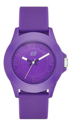 Reloj Mujer Skechers Sr6026 Cuarzo 41mm Pulso En Silicona