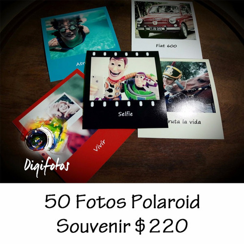 Revelado Digital Estilo Polaroid  10x9cm  X50