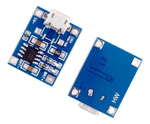 Modulo Cargador Tp4056 Bateria De Litio 10 Piezas Microusb