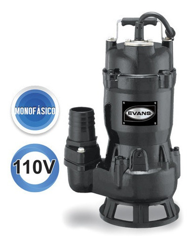 Bomba Sumergible Evans Para Lodos 1/2hp 1f 110v Vortex