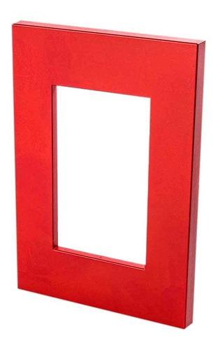 Tapa Plastica 3 Modulos P/ Caja 5x10 Rojo Jeluz Platinum