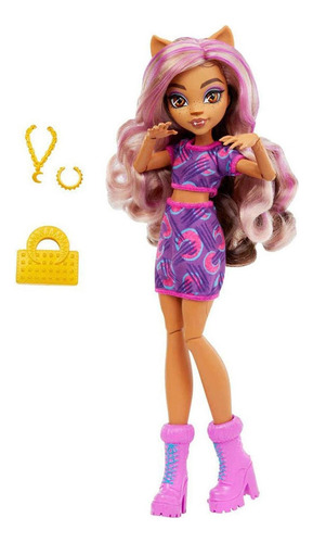 Monster High Muñeca Clawdeen Articulada Con Accesorios