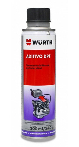 Aditivo Tratamiento Filtro De Partículas Diésel Wurth 300ml