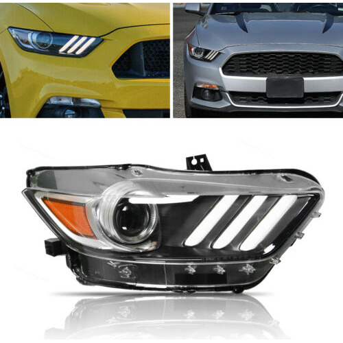 Fits 2015-2017 Mustang Shelby Hid/xenon Front Headlight  Aad