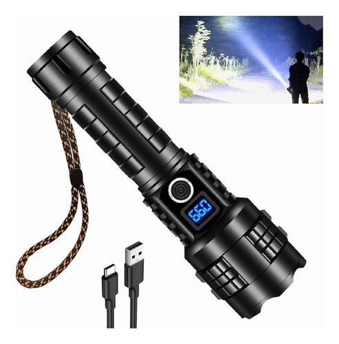 // Linterna 100000 Lumen Linternas Tácticas Recargables Y