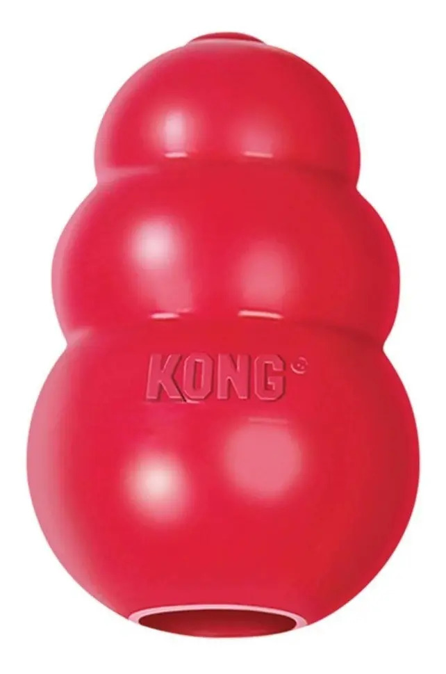 Juguete Kong Classic para perros grande, fabricado en EE. UU., color rojo