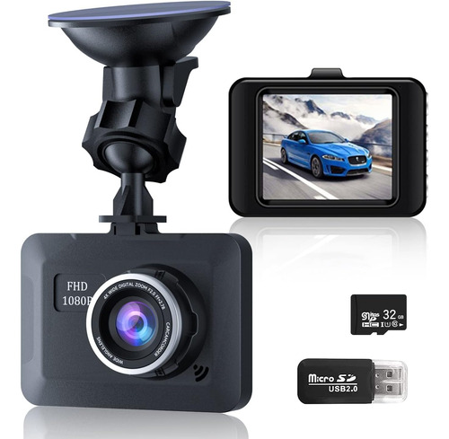 Cámara De Tablero Para Automóviles, Dash Cam 1080p Full Hd D