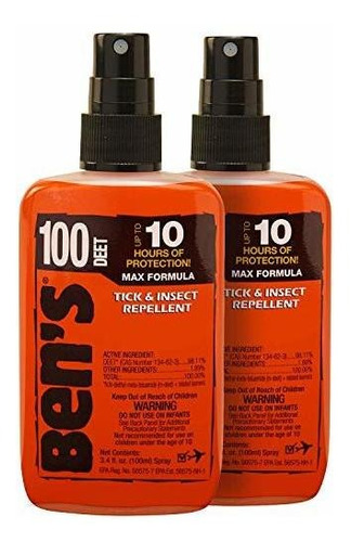 Repelente Mosquitos Usa Ben's 100 Insect Repellent Pump 3.4