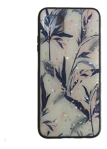 Carcasa Para Huawei P40 Lite Diseño Flores Azul Estrellas