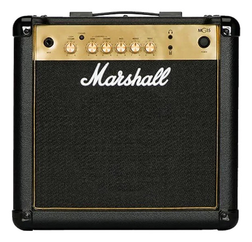 Mg15 Marshall Amplificador Para Guitarra Mg15g Gold Cor Preto 110v/220v
