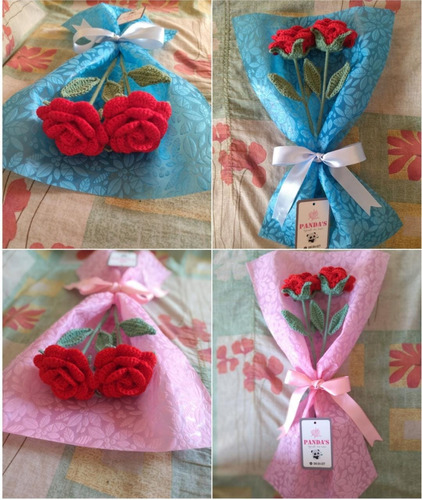 Rosas Tejidas A Crochet