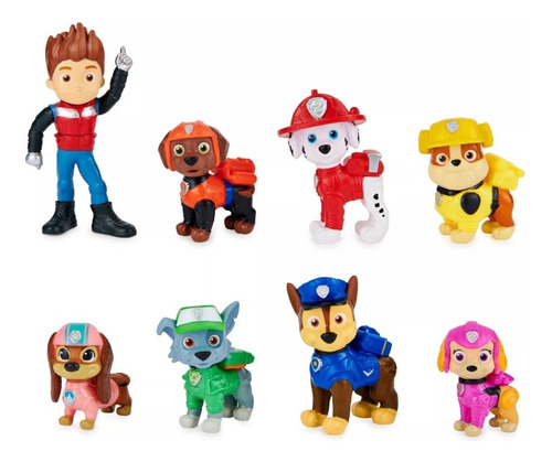 Figuras Paw Patrol The Movie - 8 Personajes