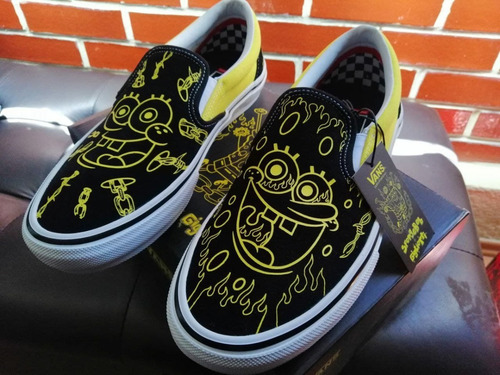Tenis Vans Bob Esponja Slip-on Talla 26.5 (Usado)