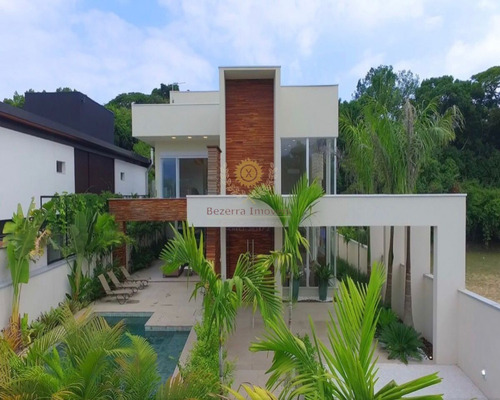 Imagem 4 de 30 de Casa De Luxo Toda Mobiliada Em Riviera De São Lourenço - Bezerra Imóveis - Ca00141 - 71002774