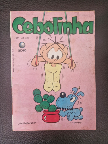 Revista Cebolinha 1 - Editora Globo - 1987 - Mauricio Sousa (Usado)