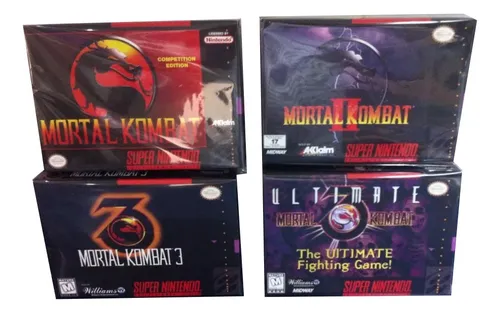 comprar 4 Cajas Custom Para Mortal Kombat Snes (solo Son Las Cajas)