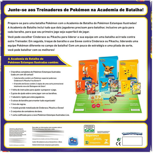 Cartas Pokemon Box Academia De Batalha Copag Português Tcg