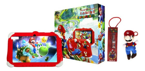 Mario Bros Tablet 7¨ Hd Android 13 32gb Y 2gb Ram Rojo