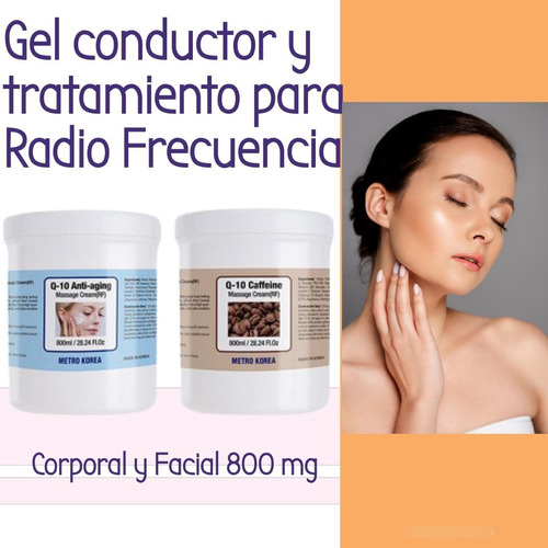 Gel Conductor Con Tratamiento Q10 Corporal Y Facial