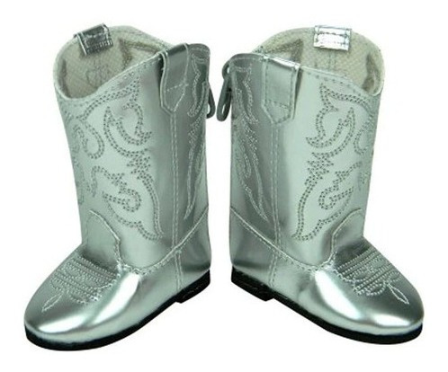 Muñeca Botas En Plata 18''