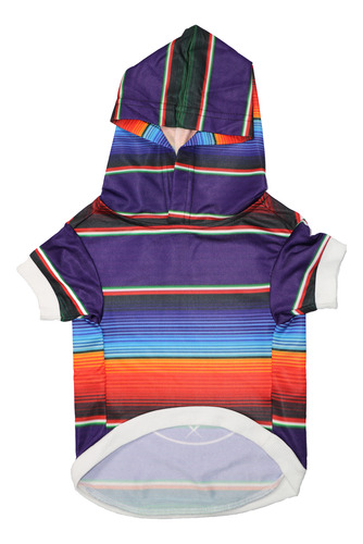 Sueter Para Perro-ropa Mexicana Talla-m Morado-azul