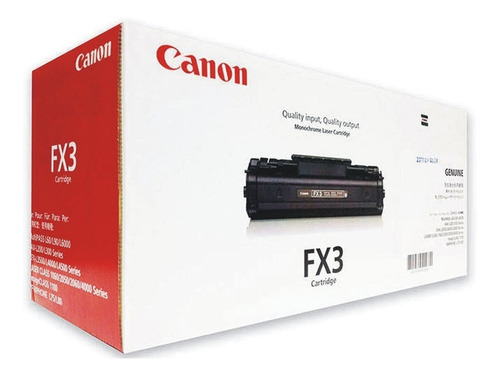 Toner Canon Fx-3 Color Negro Original 