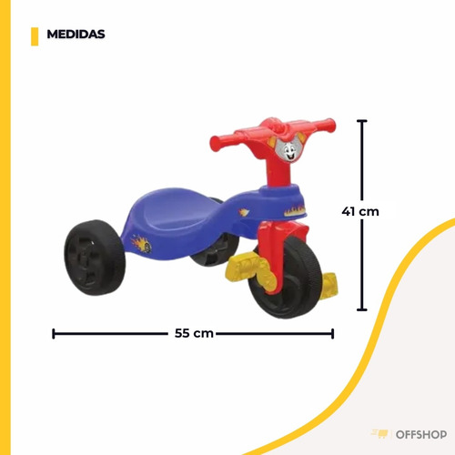 Triciclo Motoca Infantil Velotrol Com Pedal Passeio Fast