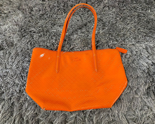 Bolsa Mujer Lacoste Naranja Original