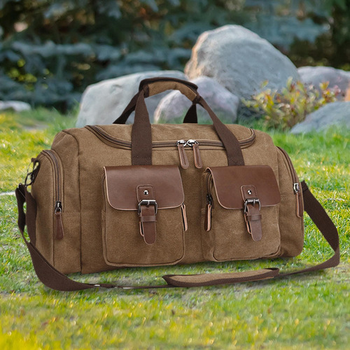 Bolso De Lona Para Hombres, Bolso De Hombro Ligero Y