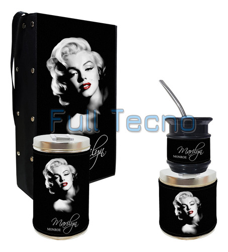 Set Matero 4 Piezas Abmny Marilyn Monroe 2 Excelente Calidad