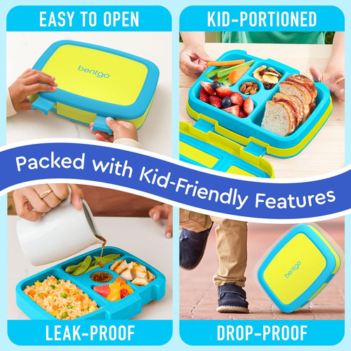 Fiambrera Bentgo, Para Niños, 5 Compartimentos, Sin Bpa Aa
