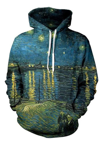 Van Gogh The Starry Night Sudadera Con Capucha Chándal 3d