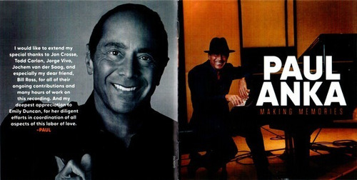Paul Anka Cd Making Memories 2021 Usa Nuevo Cerrado+envio