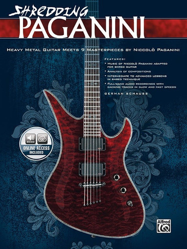Shredding Paganini: Heavy Metal Guitar Meets 9 Masterpieces