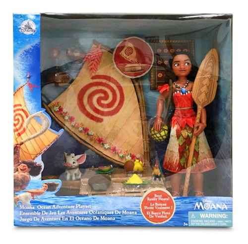 Moana Playset Barco Disney Store Original