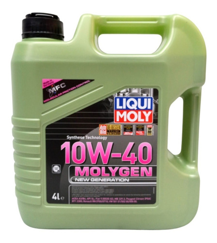 Aceite Liqui Moly Molygen New Gen 10w40 4l 
