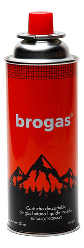 Cartucho Gas Butano Brogas Camping Anafe Descartable 227gr