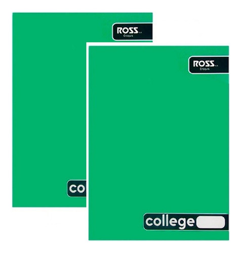  Pack 2 Cuaderno College Ross Croquis 100 Hojas