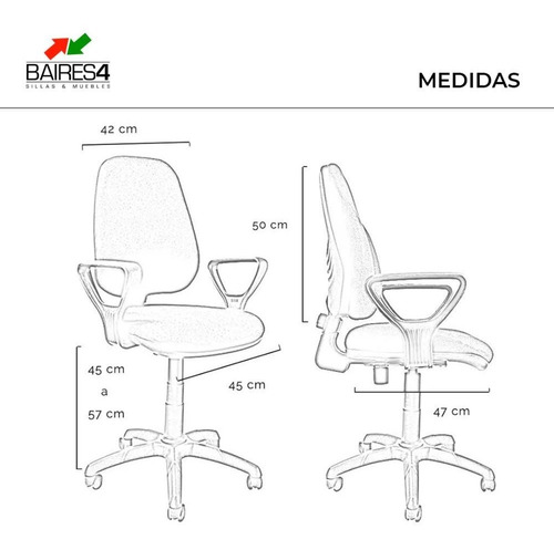 Imagen 5 de 7 de Silla De Oficina Ejecutiva Cromada