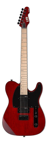 Guitarra eléctrica LTD TE Series TE-200 de caoba see-thru black cherry con diapasón de arce